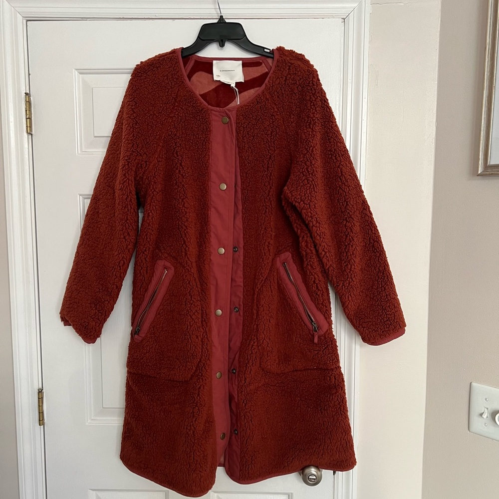 Anthropologie Sherpa Coat (reversible)